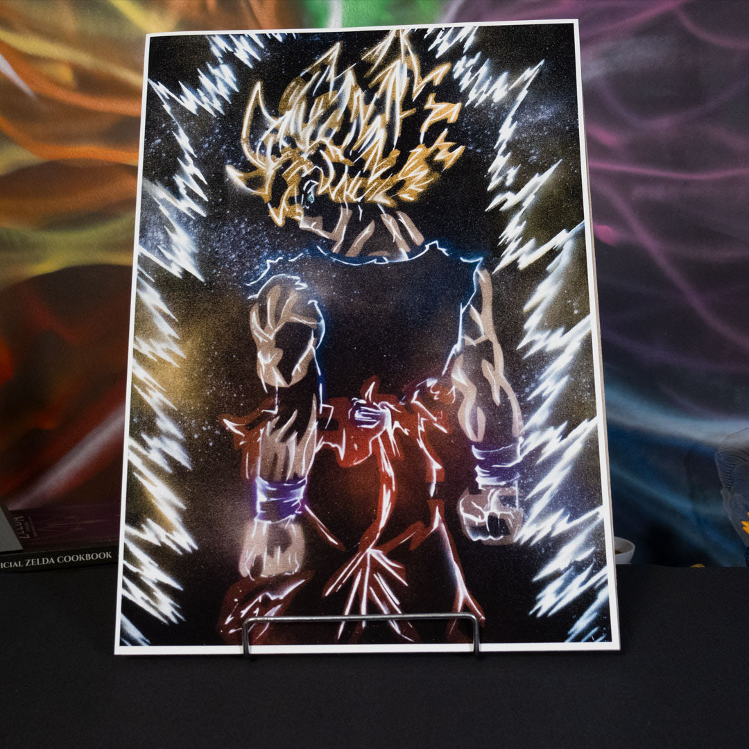 Neon Goku - A3 Print