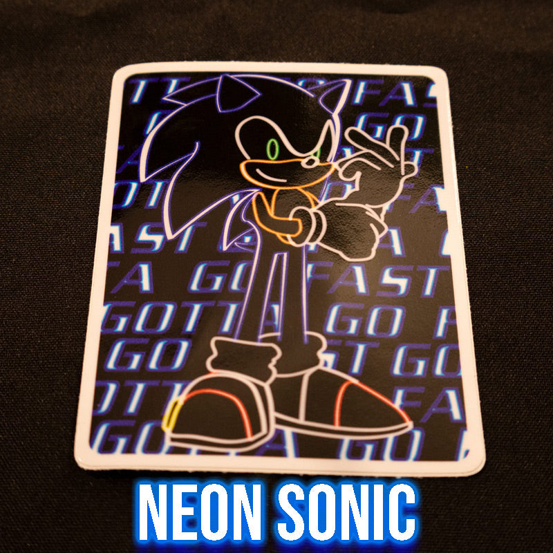 Sticker - Neon Sonic
