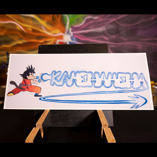 Kid Goku Throwie - Print