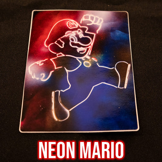Sticker - Neon Mario