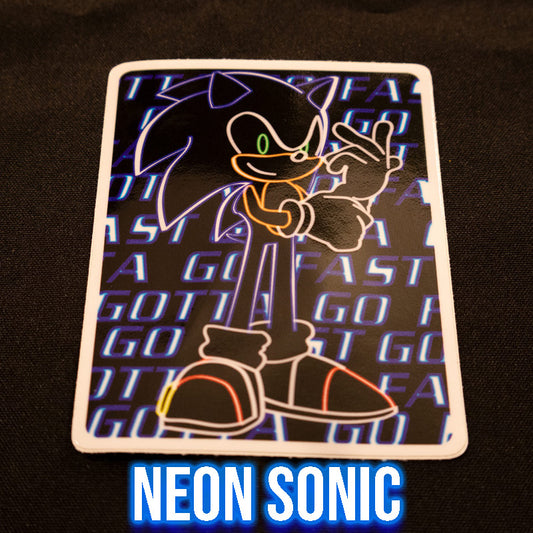 Sticker - Neon Sonic