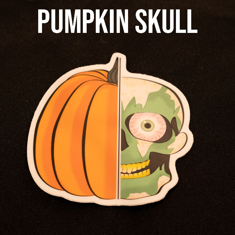 Sticker - Pumpkin Skull